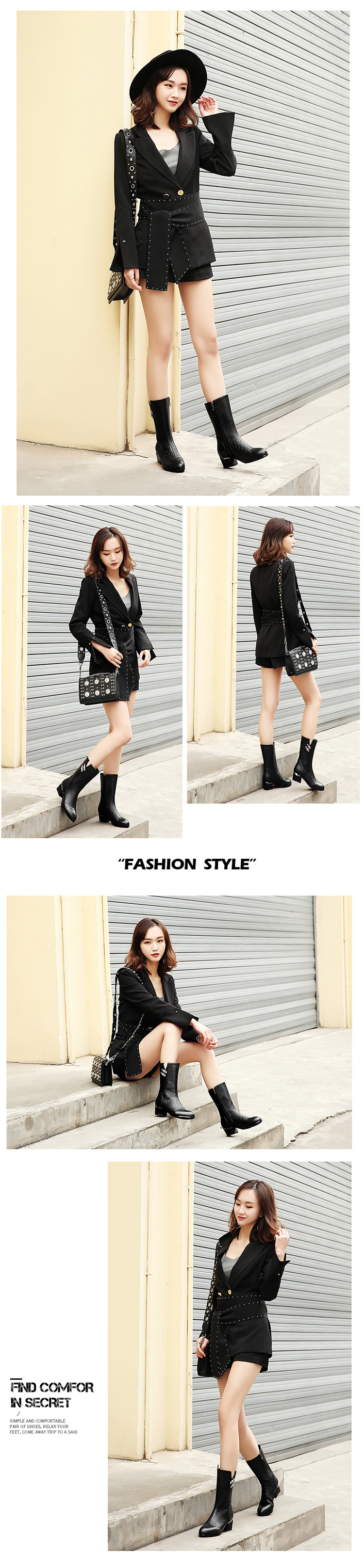 Bottes femme en En cuir - Ref 3355266 Image 14