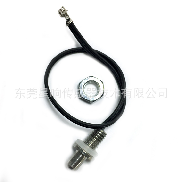 厂家供应M6螺纹壳NTC热敏电阻测温探头20K 3950防水封装
