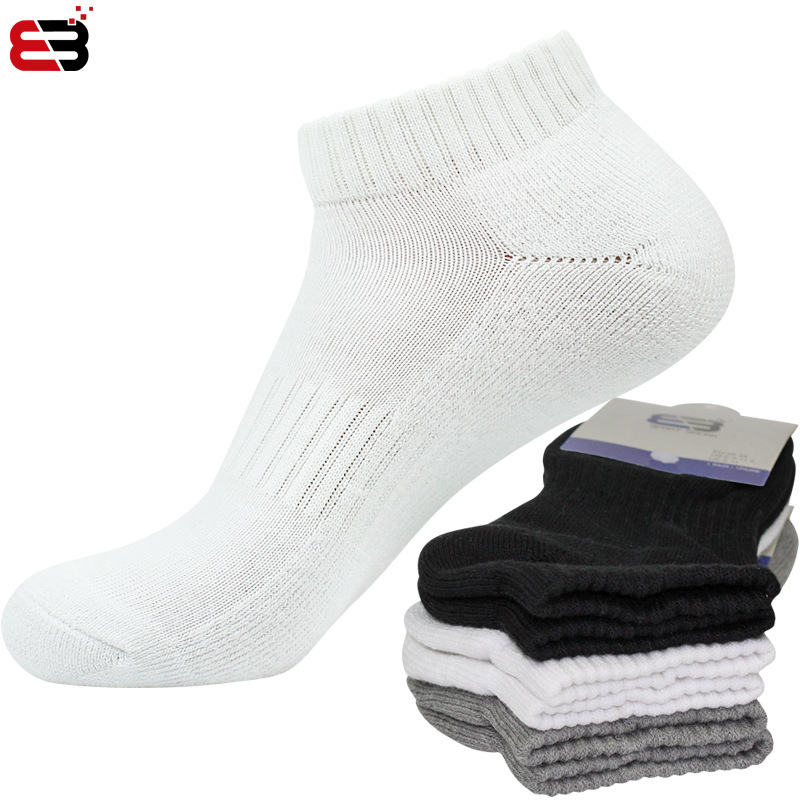 Half Towel Bottom Sweat Absorbing Shockproof Waist Tight Sports Women's Boat Socks Yoga Socks Terry Socks Men's Short Socks Sports Socks for Men