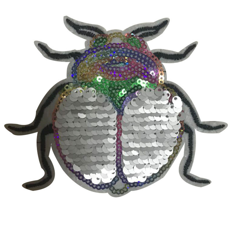 昆虫亮片布贴 刺绣珠片补丁贴 衣服DIY补丁贴包包裤子儿童补丁贴