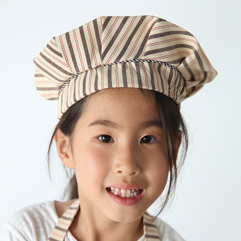 Delantal de los niños con mangas ropa chef traje lindo verano Delgado logotipo personalizado caligrafía creativa clase entrenamiento algodón y lino