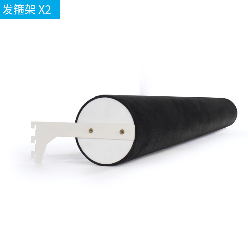 Mingchuang Youpin diadema joyería 1 M negro franela diadema clip de pelo estante de exhibición estante