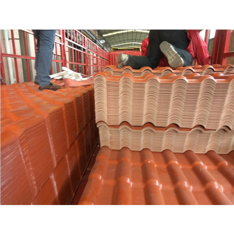 厂家供应ASA树脂瓦防水防潮屋面琉璃瓦别墅屋顶塑料瓦片高档小区