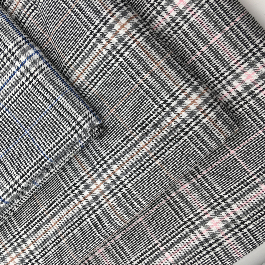 小西装千鸟格 厂家直销 全棉面料 色织 现货供应 批发