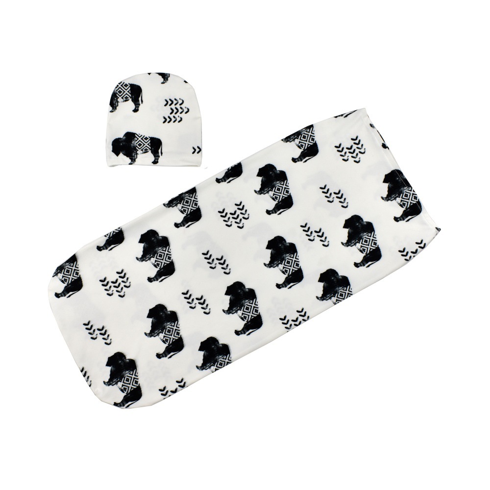 Transfronterizo de 11 colores elástico anti-shock bebé saco de dormir sombrero traje recién nacido bolsa toalla neumático tapa traje