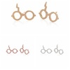 Silver earrings, glasses, gold and silver, wholesale