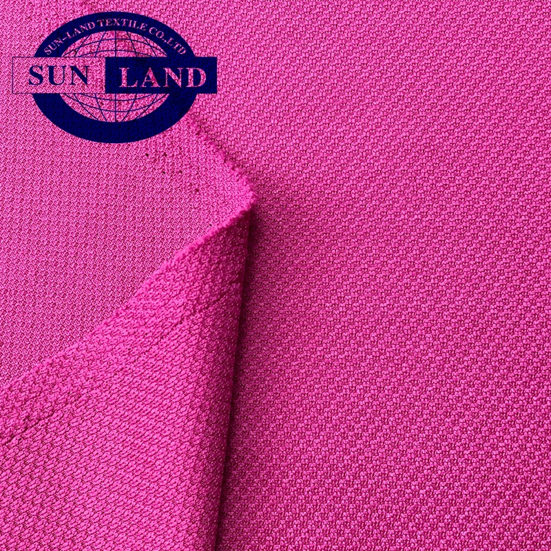 吸湿速干功能性服装面料 全涤蜂窝蜂巢华夫格网眼布