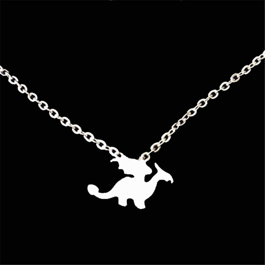 Exclusif Pour Croix-frontière Dinosaure Collier Femelle Mignon Petit Dinosaure Peu Flying Dragon Collier De Bande Dessinée Petit Dragon Collier Clavicule Chaîne En Gros display picture 17