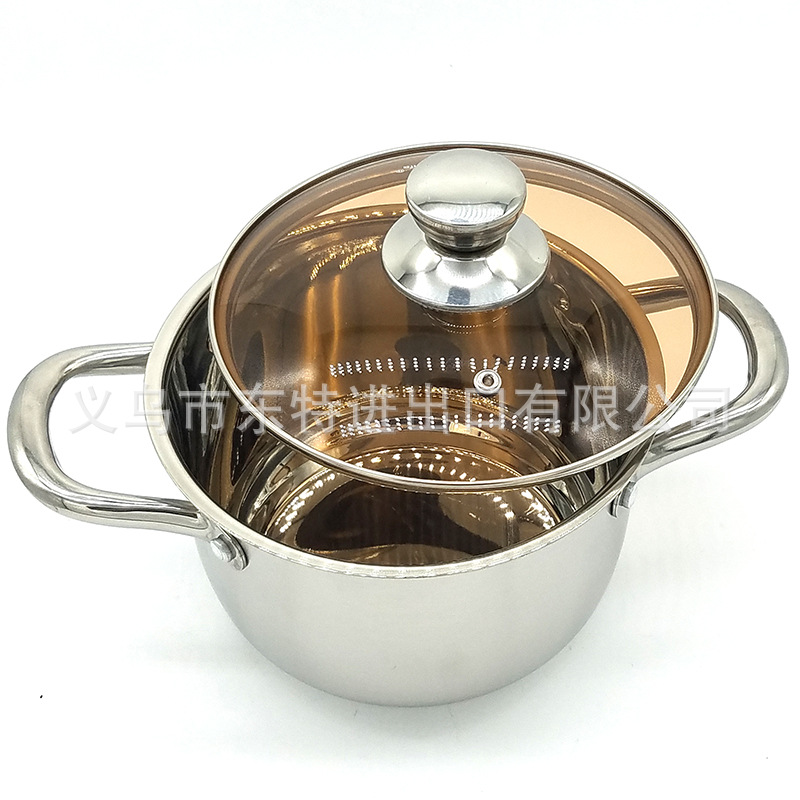 Factory direct sales of stainless steel soup POTS, new composite steel soup POTS, household thickened stewing POTS, high-end gift POTS detail image 7