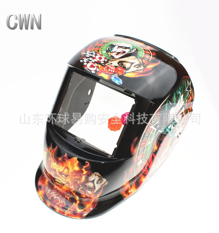 氩弧焊冷焊气保焊防护头盔自动变光焊接面罩头戴式气压焊焊工面具