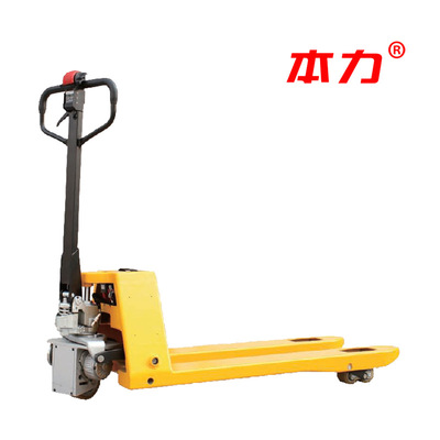 【搬运车】半电动搬运车 经济型叉车小型半电动叉车半电动托盘|ru