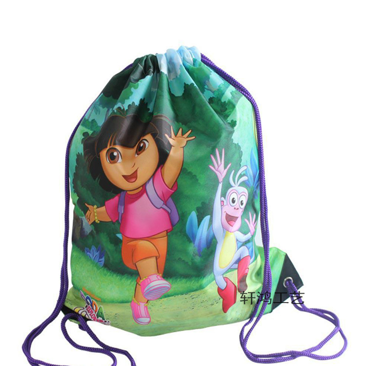 专业定制 热升华抽绳双肩背包 数码彩印束口收纳袋 热转印拉绳袋