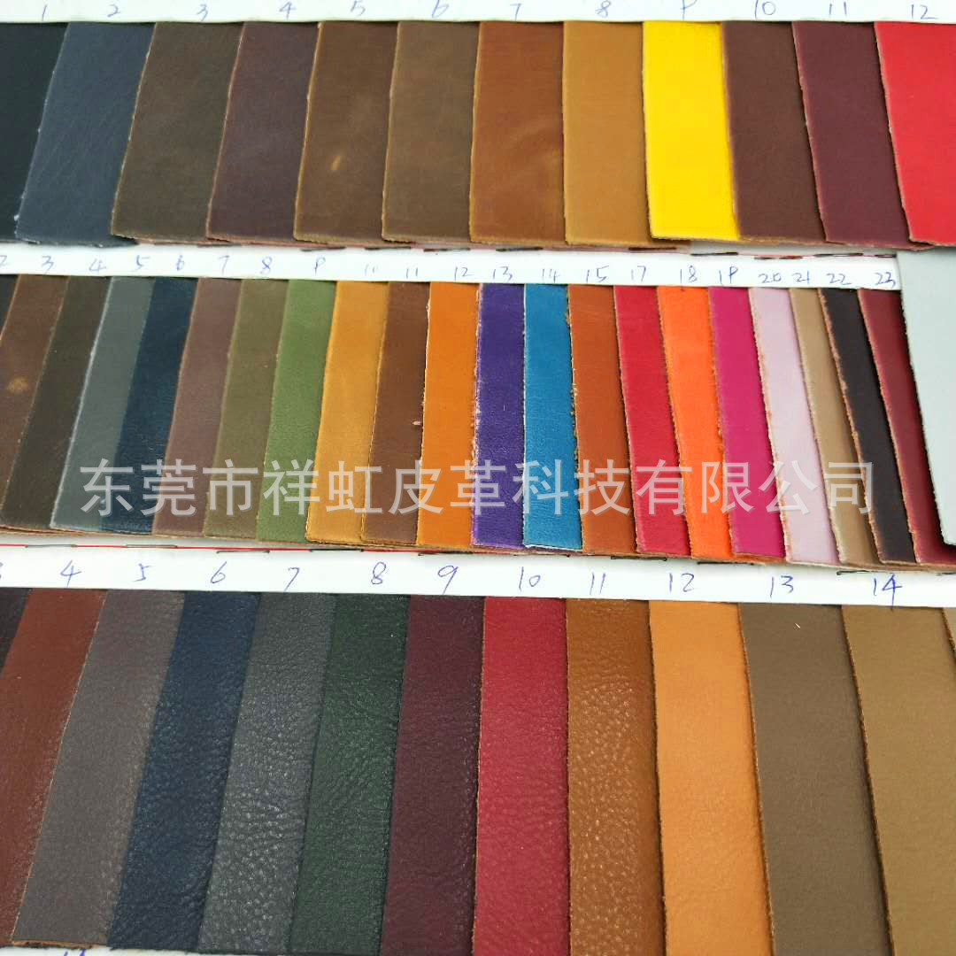 工厂直销人造革疯马PU压纹抛光面料磨砂皮革手袋箱包鞋子包装面料