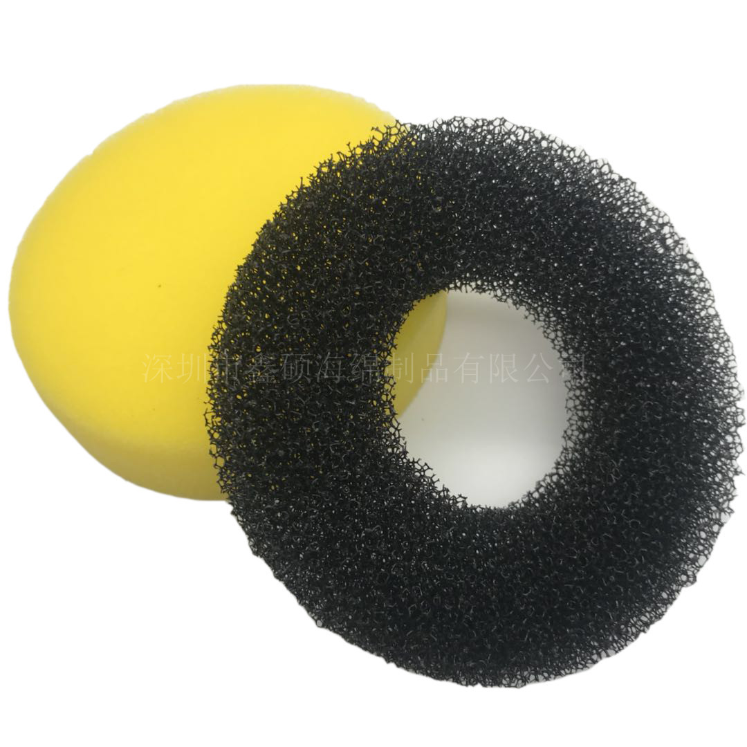 黑色粗孔过滤棉海绵初效过滤材料定制各类异形海绵细孔海绵