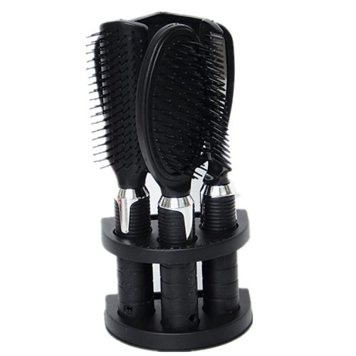 Creative mirror comb 5-piece set Mirror comb seat set Plastic set comb 9.9 yuan daily necessities department store wholesale