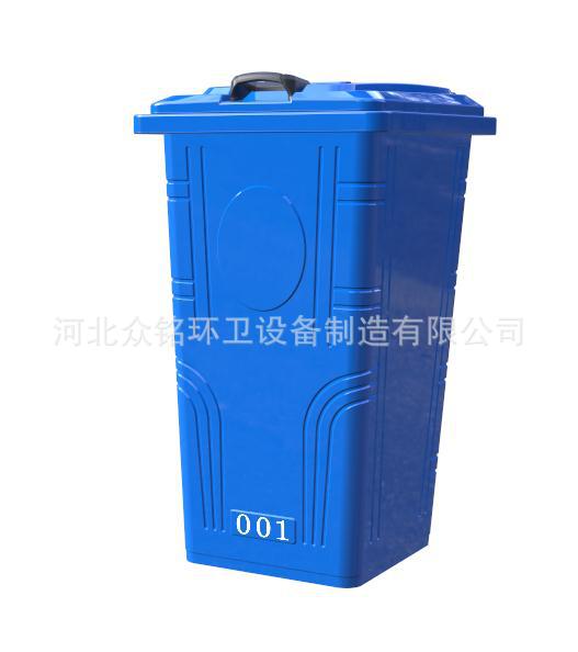 厂家供应户外240镀锌板挂车垃圾桶 塑料垃圾桶 各种环卫果皮箱