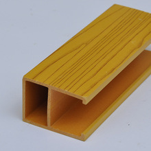 生态木厂家批发PVC格栅吊顶板材木塑生态木吊顶天花5060