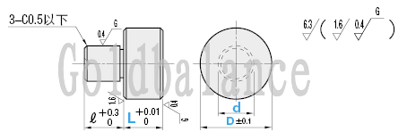 高度调整销 压入型 BJPAM3-2