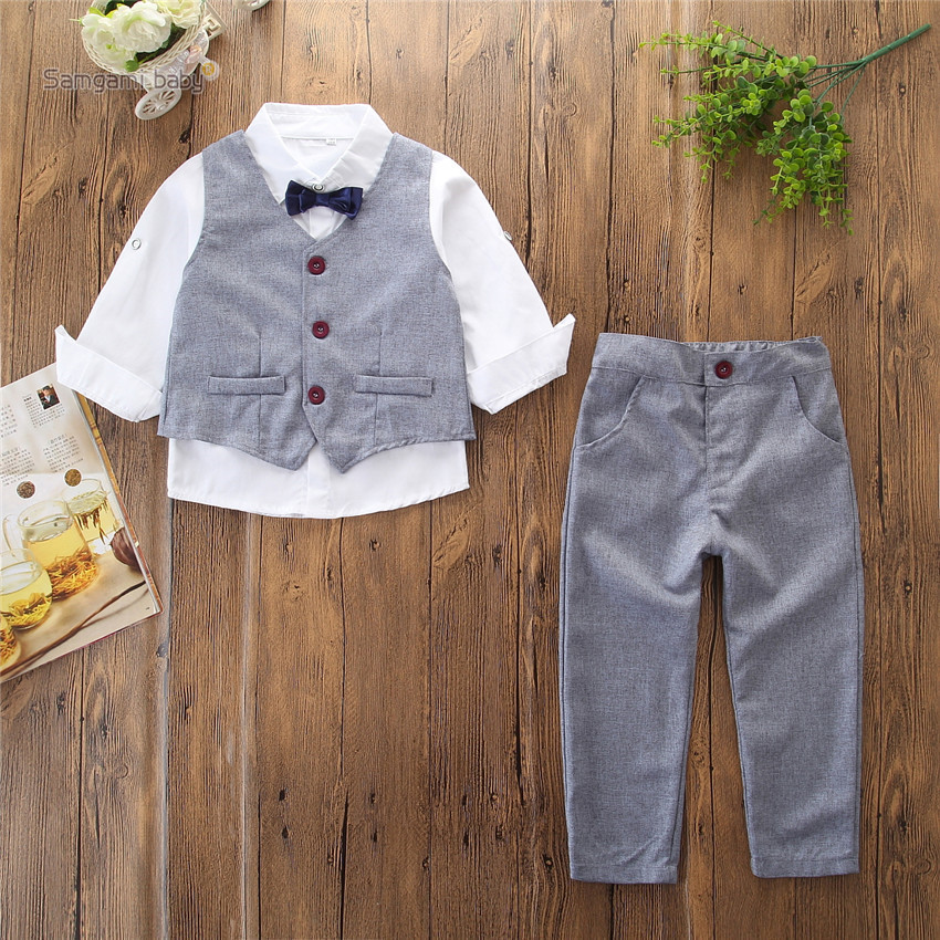 Samgami Baby Amazon Fall/Winter Boy suit 3-piece Hipster Gentleman's ...