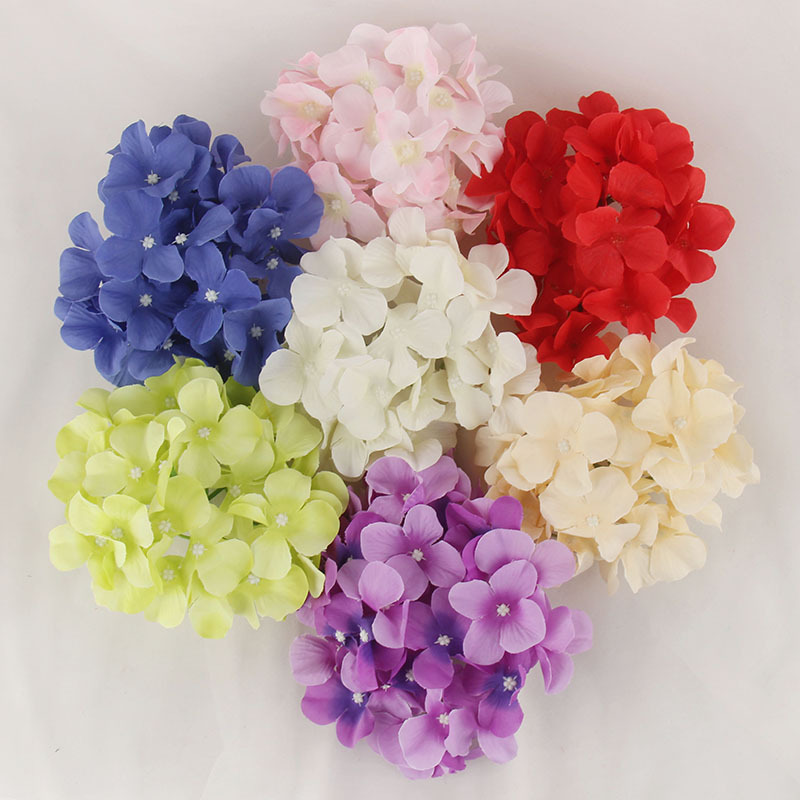Wedding celebration Hydrangea simulation Flower Silk flower Headdress DIY Photography Scenery decorate Artificial flower wholesale