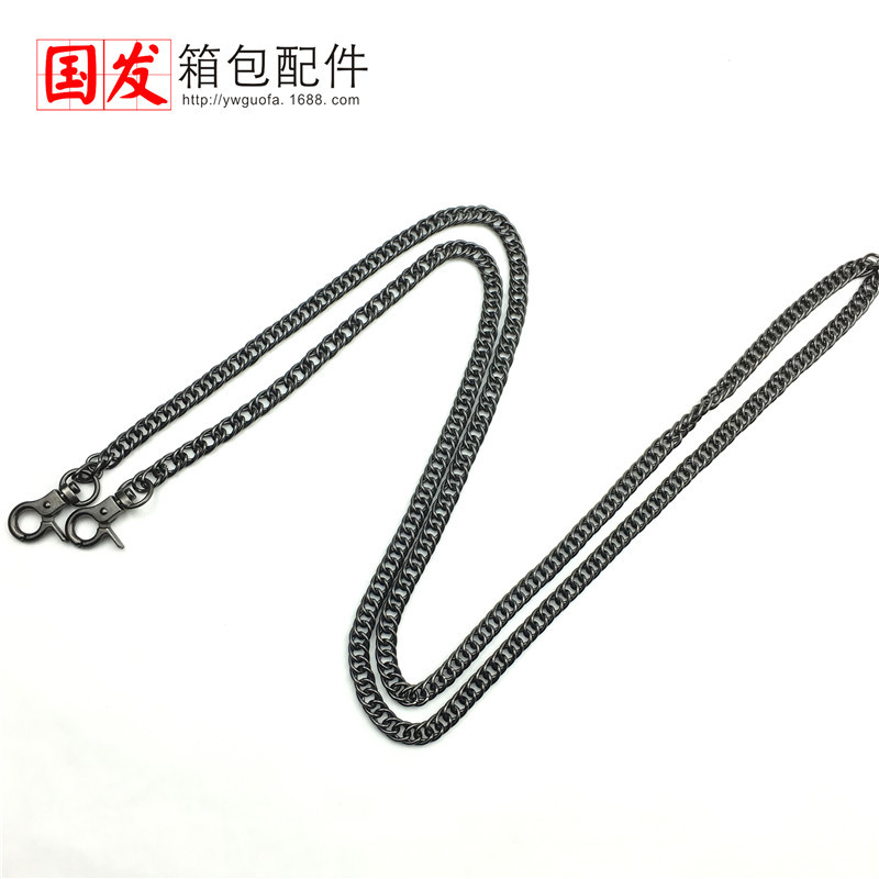 120cm cadena densa doble cadena tejida de alta calidad abrazadera cadena accesorios de bolsa de oro