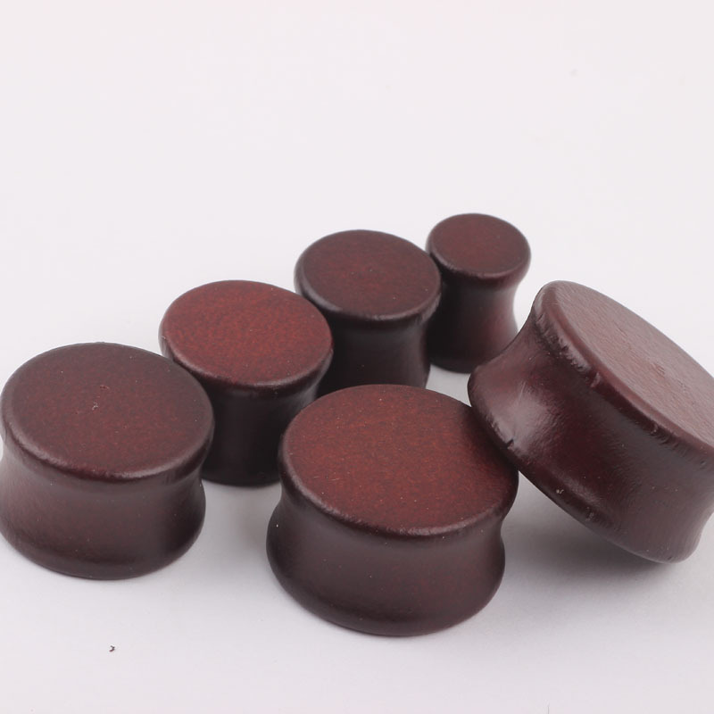 Ear Expansion Set 3 Pairs Wood Bamboo Stainless Steel Body Piercing Jewelry 20mm detail image 9