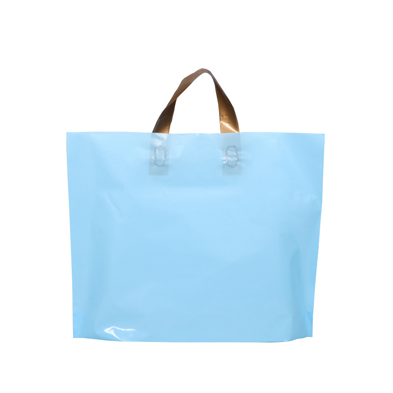 PE bag wholesale clothing store packaging bag custom gift shopping plastic handbag Custom blank bag can be printed LOGO