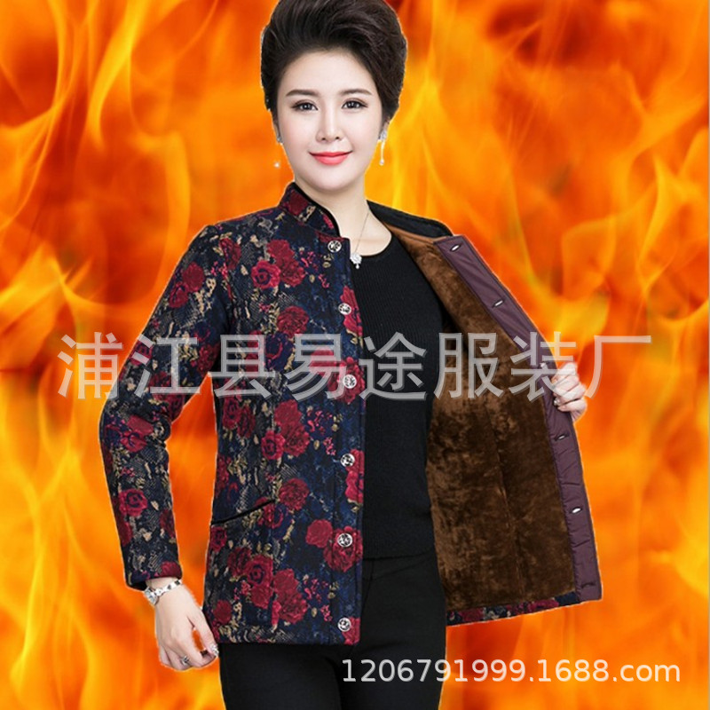 Keep warm winter velvet down jacket