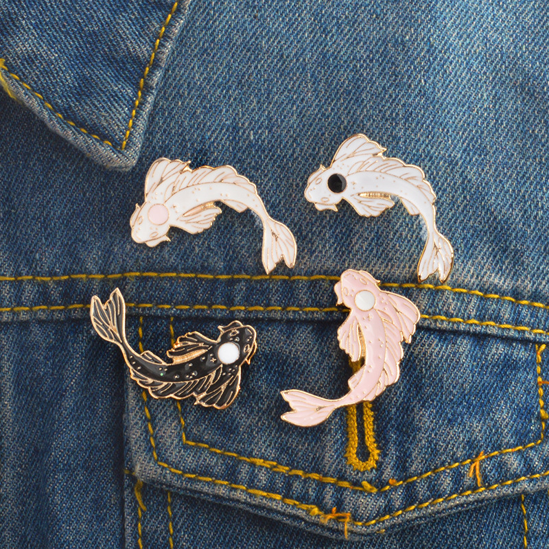 Brooches Classification Simple Style Pin Fish Alloy Enamel Women'S Brooches