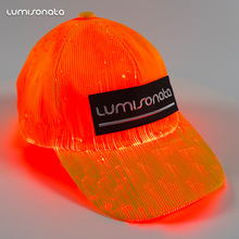 2020年跨境新款派对发光棒球帽 万圣节户外发光帽 LED发光帽子