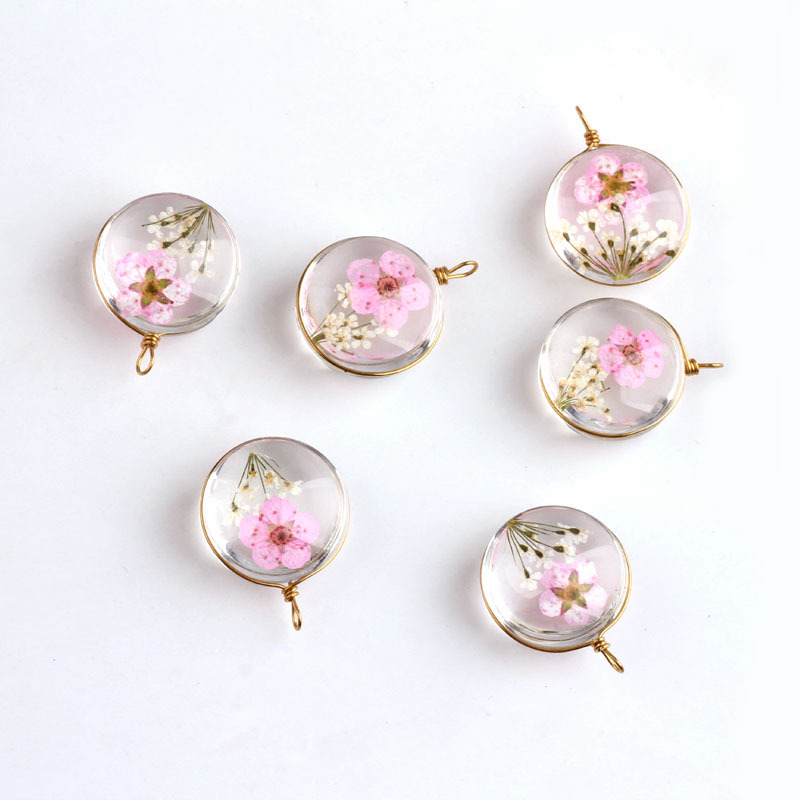 5g Weight Pendant, Earring Findings Jewelry Making Type pendant, Drop Earrings, Earrings Classification 5 PCS/Package Quantity Glass, glass Material Flower, Transparent Pattern Spring&Summer Season Plating Design Cute, Classic Style Style 5 PCS/Package Glass Glass Flower Transparent Pendant Earring Findings Pendant Drop Earrings Earrings 4