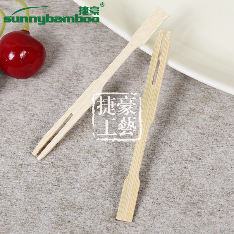 Factory direct sales, milk tea shop, flat-head fruit fork, bamboo cake and pastry fork, wooden disposable fruit fork, custom fruit fork, bamboo skewer detail image 6