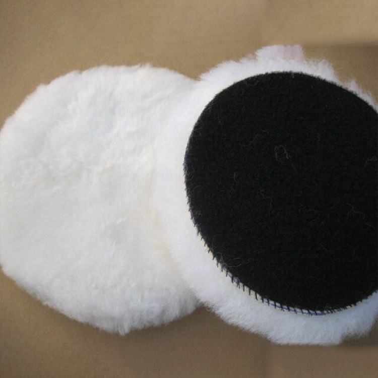 3-7 pulgadas de lana autoadhesiva disco de pulido bola de lana disco de pulido coche de lana de belleza Placa de esponja rueda