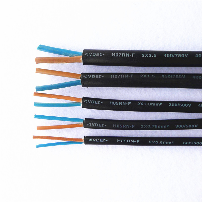 H05RN-F 2*0.5平方橡胶线小功率户外灯连接线厂家现货直销