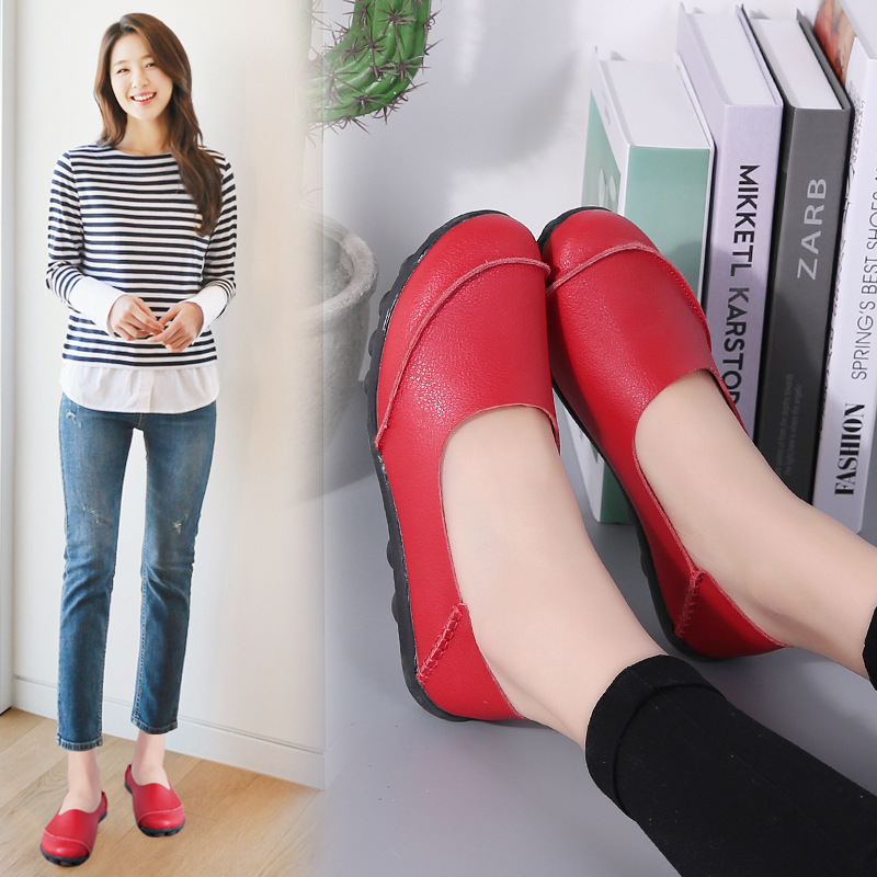 Spring and Autumn New Low-Top Flat Shoes Large Size Comfortable Shoes