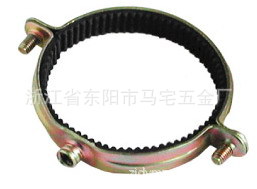 供应卡箍M7带胶(彩锌管道固定用)