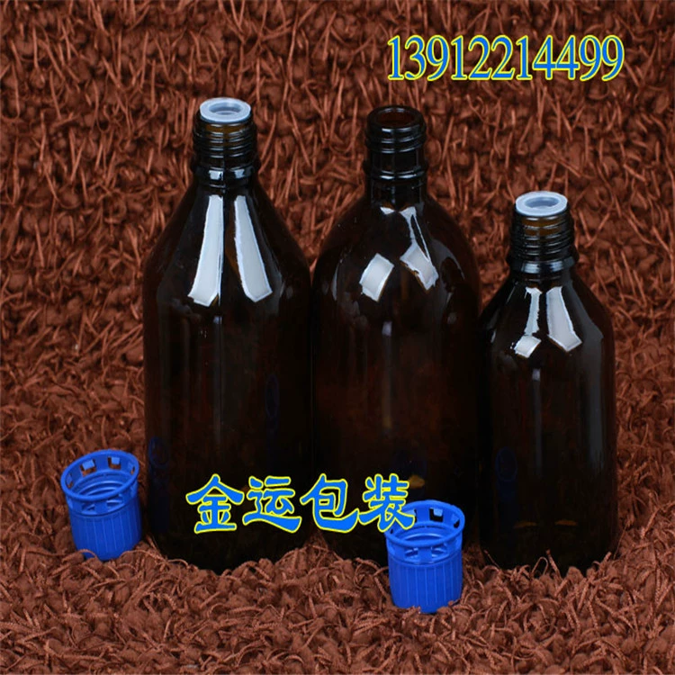 Бутылка с реагентом коричневая, 500 мл, белая/коричневая бутылка с реагентом, противоугонная спиральная крышка, расширенная внутренняя пробка, производитель оптом