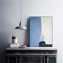 蓝色抽象派墙壁装饰画艺术灰蓝撞色现代简约挂画房间抽象壁画客厅