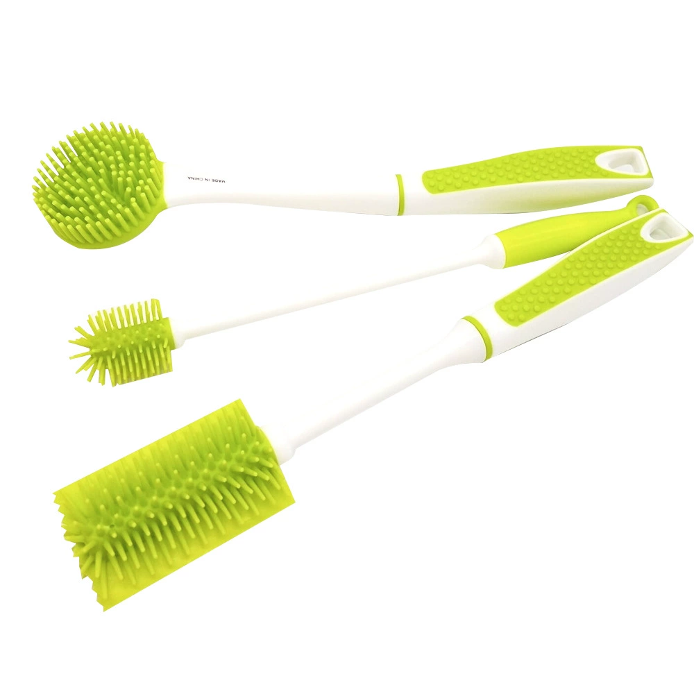 Костюм для чашек Комбинированный костюм для щеток TPR, не силиконовая щетка, доступная на кухне, щетка для чистки мисок для бутылок, производители прямой партии