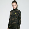 spring clothes outdoors leisure time Camouflage wholesale Women's wear Uniform camouflage coat Long sleeve new pattern 318