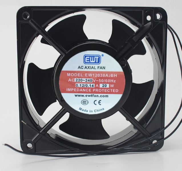 原装EWT风机 12038 12CM EW12038A2BH AC220V 20W 机柜 交流风扇