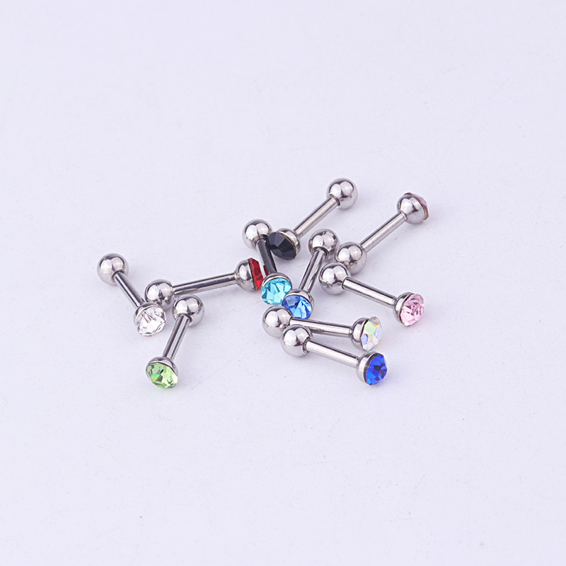 Ear Cartilage Rings & Studs Fashion Geometric 316 Stainless Steel  Diamond display picture 5