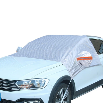 Car front windshield antifreeze cover sun shield front gear winter snow shield anti-snow windshield glass anti-frost cover snow shield (Sun shade) - suvsedan-universal-orange-reflective-strip