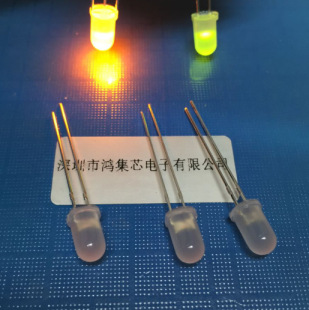 5mm�o�O���S�վG�pɫ�F��ɢ���p��׃ɫ���_ֱ��LED����l����O��