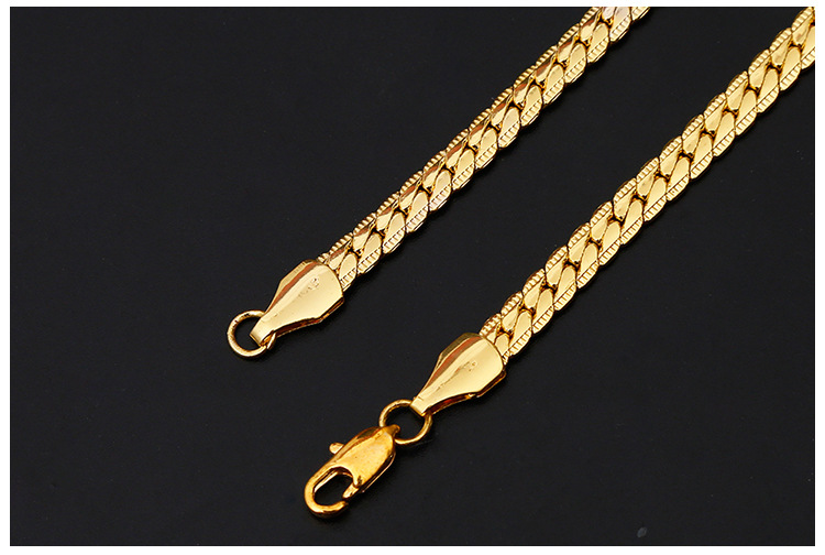 Cadena de oro para hombre y mujer, elegante collar unisex_voghion.com