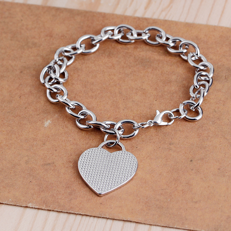 Heart Pattern Unisex Gender Plating Design Fashion Heart No Inlaid Alloy Wholesale