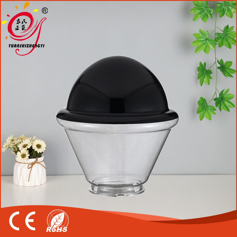 Unbreakable Anti-Uv Outdoor Wall Lamp Garden Lamp Acrylic Mushroom-Shaped Lampshade Transparent Black Spray Ceiling