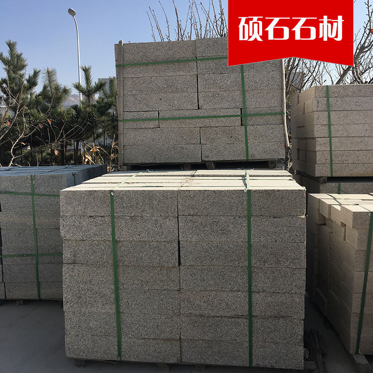 产地直销五莲红路沿石 耐腐蚀优质花岗岩路边石 五莲红生产厂家
