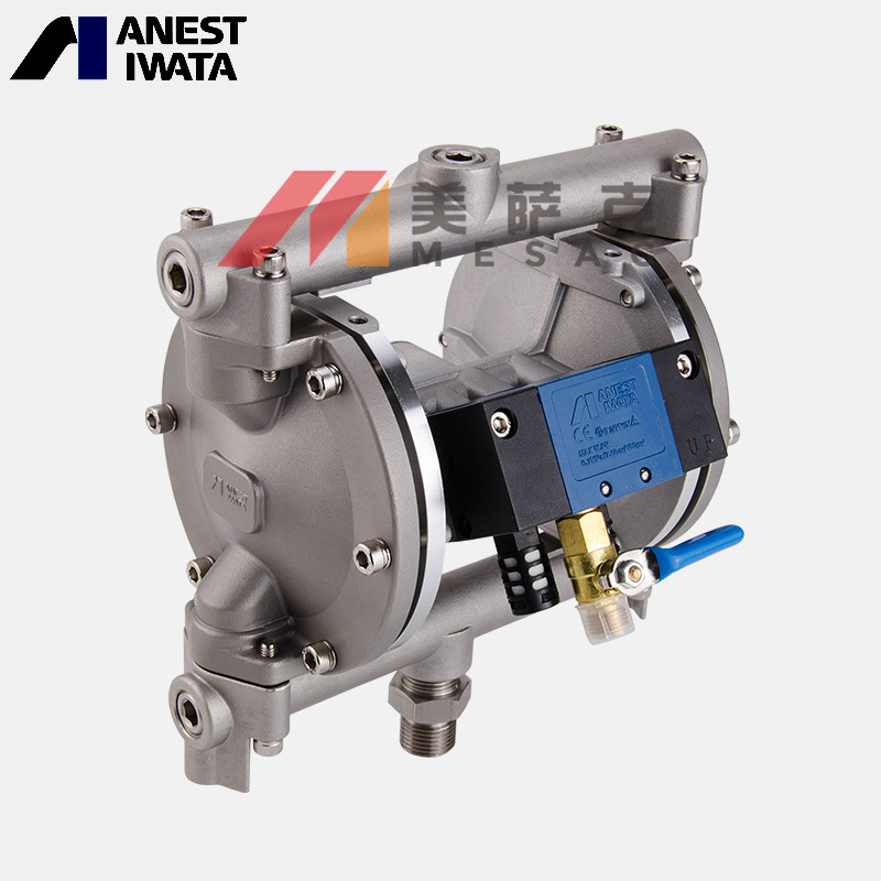 日本岩田DDP-90EN气动隔膜泵浦 不锈钢气动双隔膜泵 水性漆送漆泵