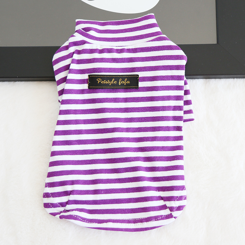 八色条纹打底衫